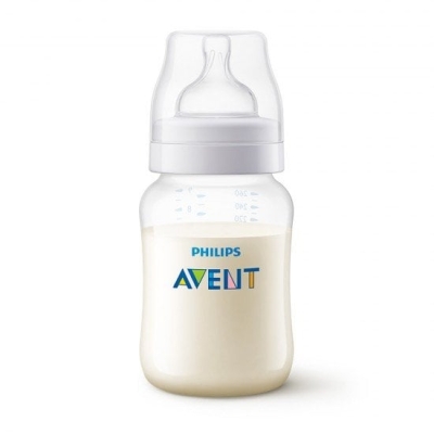 Avent-Шише за хранене Anti-Colic 260 мл, с биберон със сила на потока 2, 1м+