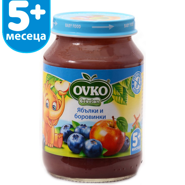 Bebelan-Ябълки и боровинки 5м+ 190гр
