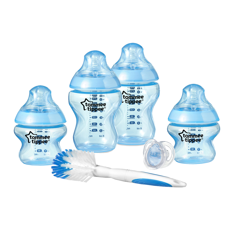 Tommee Tippee- комплект за новородено син +четка