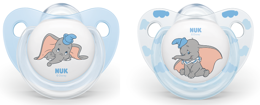 Nuk-залъгалка силикон Dumbo 2бр 0-6м