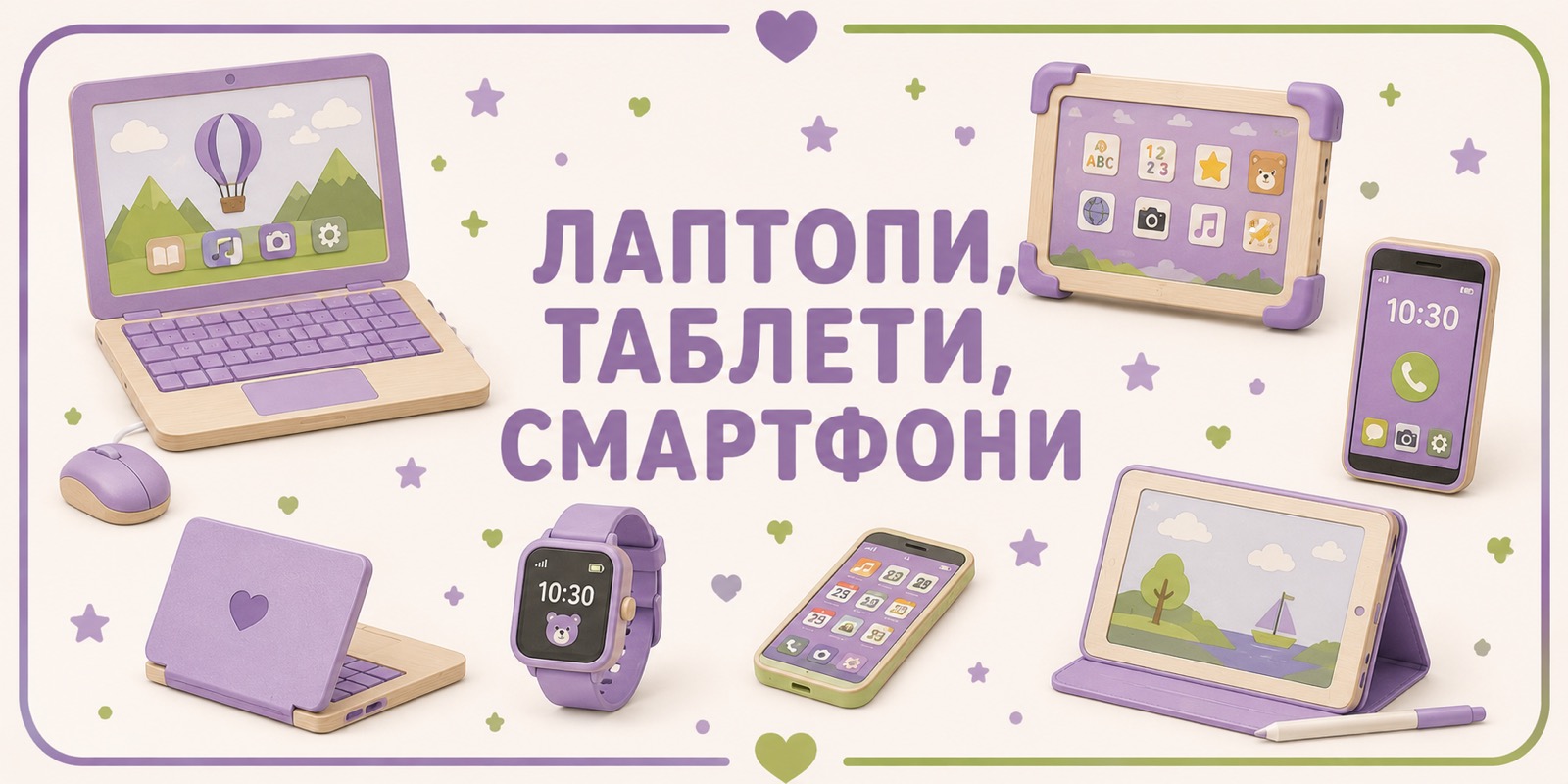 Лаптопи, таблети, смартфони
