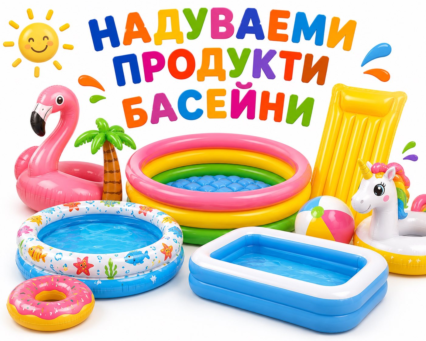 Надуваеми продукти, басейни