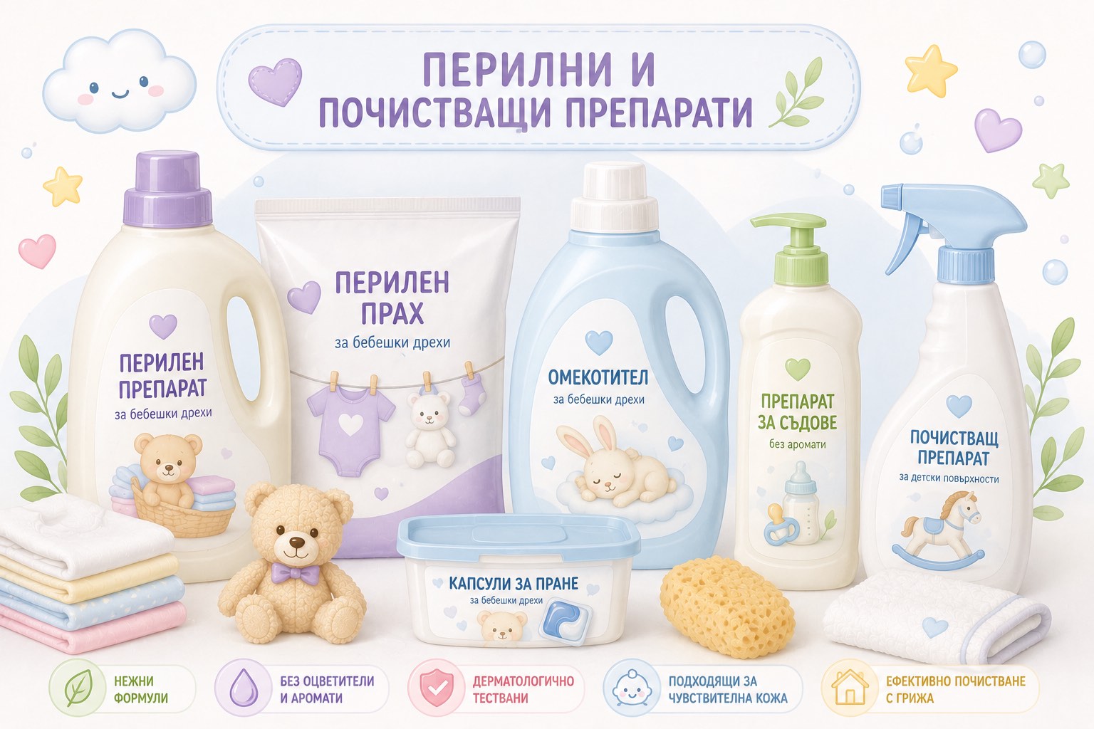 Перилни и почистващи препарати