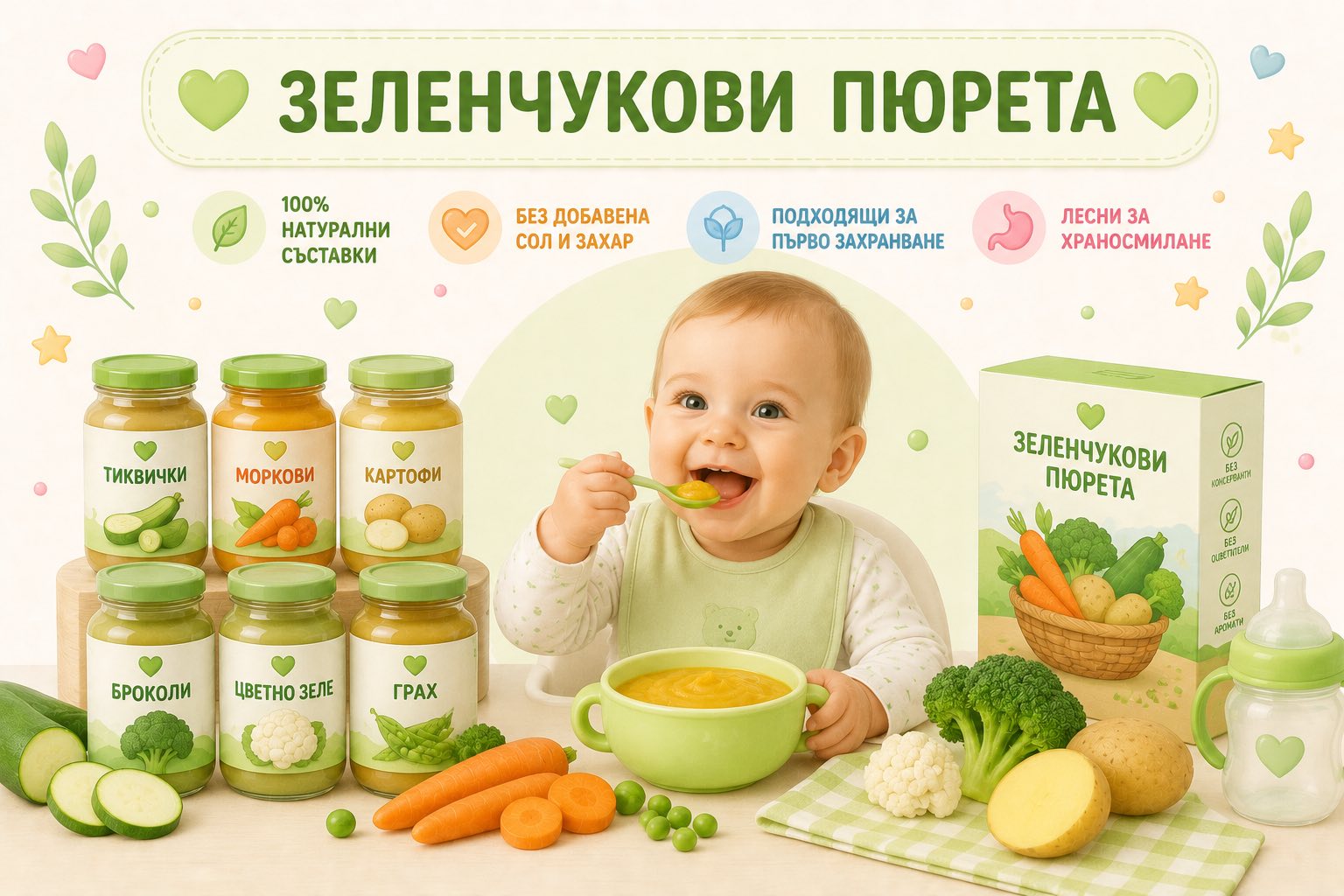 Зеленчукови пюрета