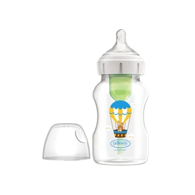 Бебешко шише Dr. Brown’s Options+ Anti-Colic Wide-Neck Балони 330ml