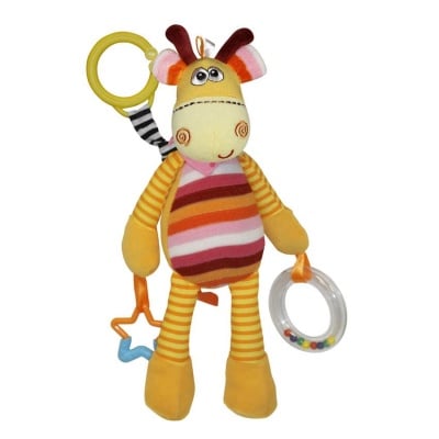 Lorelli-играчка с дрънкалка и гризалка Жираф