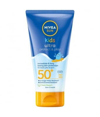 Nivea-swim&play детски водоустойчив слънцезащитен лосион SPF50+