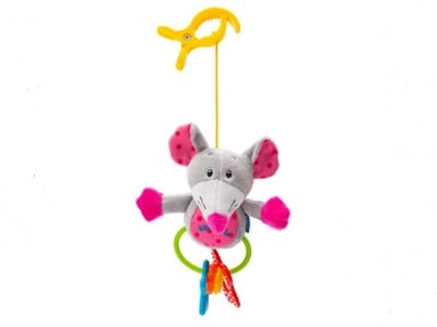 Baby Mix-играчка с гризалка и дрънкалка Мишка