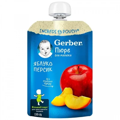 Gerber Ябълка и кайсия 6м. 150г