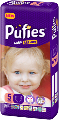 Pufies Baby Art+Dry Junior5 11-20кг 48бр