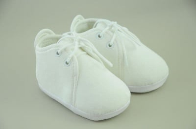Бебешки обувки велур с връзки