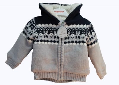 Детска плетена жилетка за момче Idilbaby снежинка