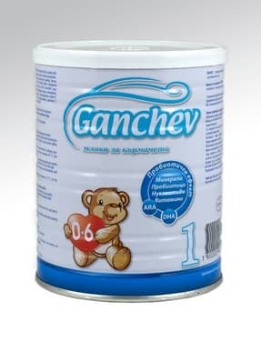 Ganchev1-Адаптирано мляко за кърмачета с пробиотик 0-6м 400гр
