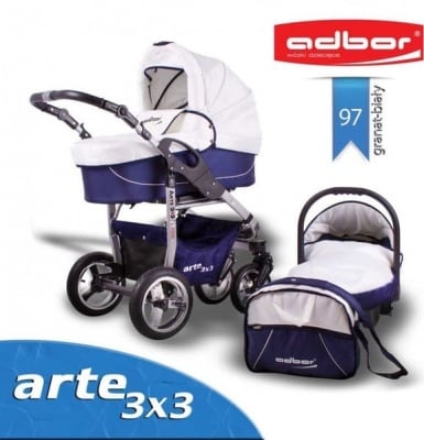 Adbor-Бебешка количка Arte 3x3 цвят:97