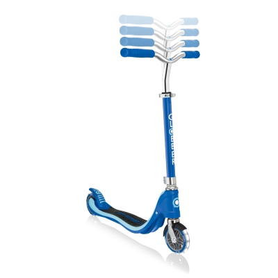 GLOBBER Светеща тротинетка FLOW 125 LIGHTS, BLACK- BLUE