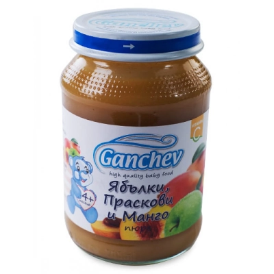 GANCHEV Ябълки, праскови и манго 4м. 190г