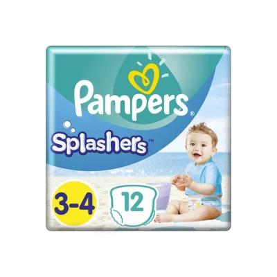 PAMPERS  Splashers Бански Размер 3-4, гащички, Миди, 12 бр.