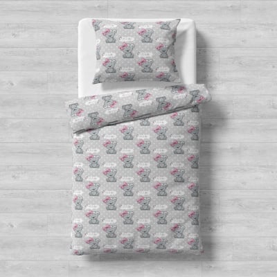 GALIX-детски спален комплект It's a girl 3 части, сив