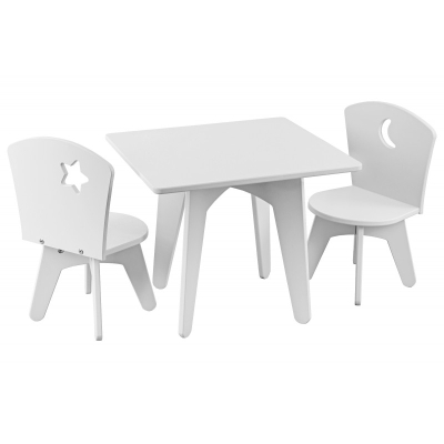 Детска дървена масичка с 2 столчета 