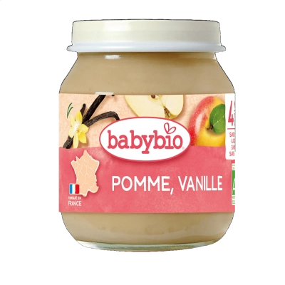 Babybio БИО пюре Ябълка 4м. 130г