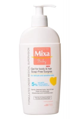 Mixa-Измиващ гел за коса и тяло без сапун 400ml