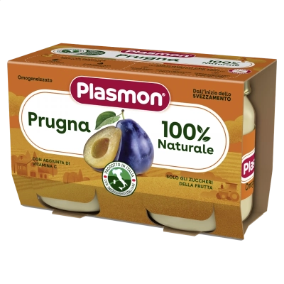 PLASMON Пюре Слива 6м. 2х80г