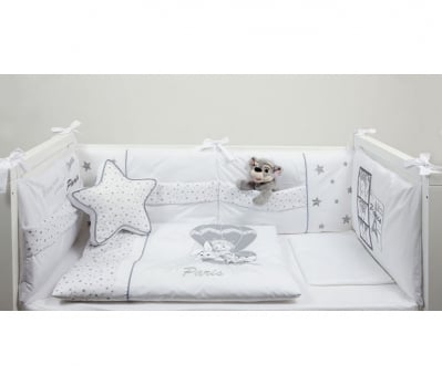 Луксозен спален комплект от 8 части Bambino Casa Paris  bianco-бял