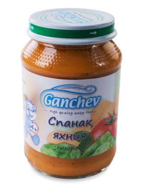 Ganchev-пюре от спанак яхния 4м+190гр