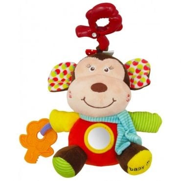 Baby Mix-музикална играчка с клипс Маймунка