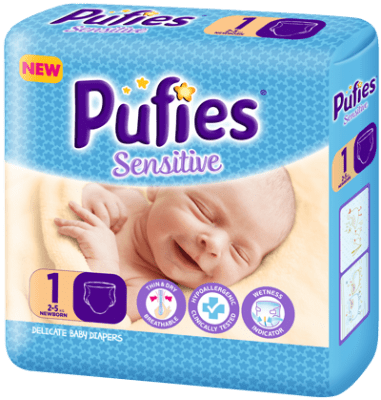 Pufies Sensitive Newborn1 2-5кг 26бр
