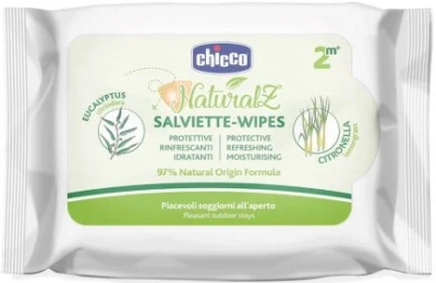  CHICCO NATURAL Защитни кърпички (2+ мес.) 20 бр/пак