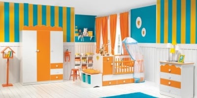 Обзавеждане за детска стая Fantasia оранжево