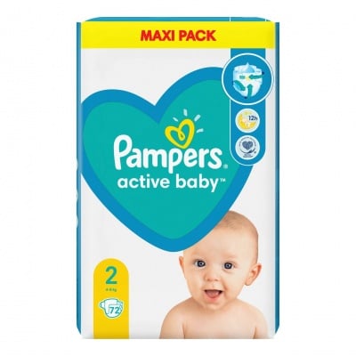 Pampers Active Baby2 Mini 4-8кг 72бр