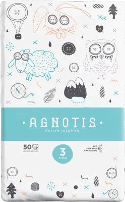 Памперси Agnotis Number 3 /4-9кг