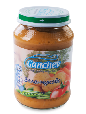 Ganchev-зеленчуково пюре 4м+190гр
