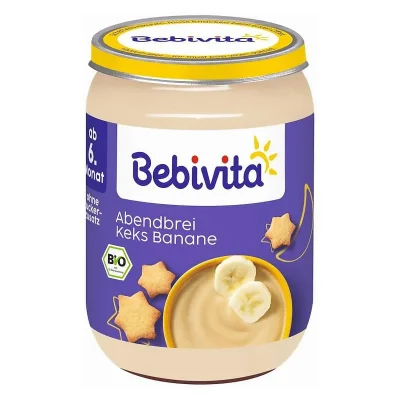 BEBIVITA Каша лека нощ с бисквити 6м. 190г