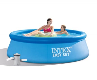 Intex-Надуваем басейн Easy Set с филтърна помпа 244х76см 28112