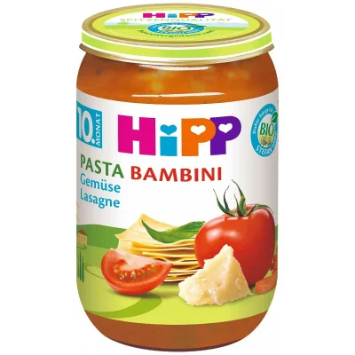HiPP БИО Лазаня със зеленчуци 10м. 220г