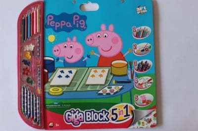 Комплект за рисуване Giga block 5в1 Peppa Pig