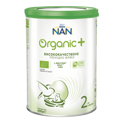 Nestle-адаптирано мляко NAN2 Organic 6м 400гр