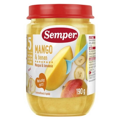 Semper Манго с банан 5м. 190г