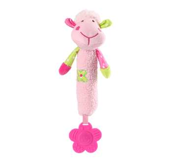 Бебешка играчка с пищялка и гризалка Овца