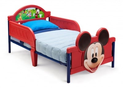 Детско легло Mickey Mouse с 3D изображение на таблата