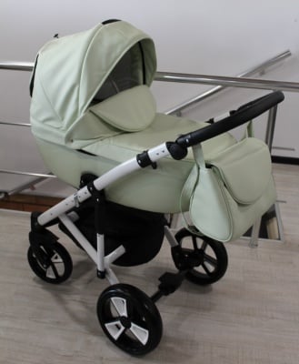 Бебешка количка 3в1 Gusio S-line Eco цвят:светло зелен