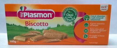 Plasmon-Бишкоти 6 витамина 6м+ 160гр