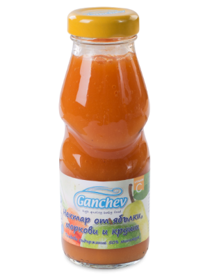 Ganchev-нектар ябълки морков и круши 200ml