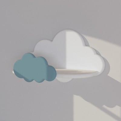 Bambino Casa Рафт-закачалка облаче Montessori Allegria Clody bianco blu