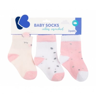 Бебешки чорапи с 3D уши Bear with me Pink 