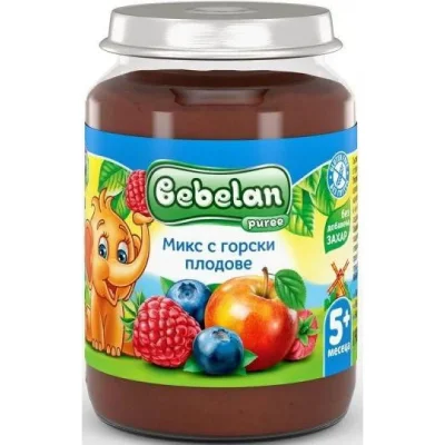 BEBELAN Пюре микс с горски плодове 5м. 190г