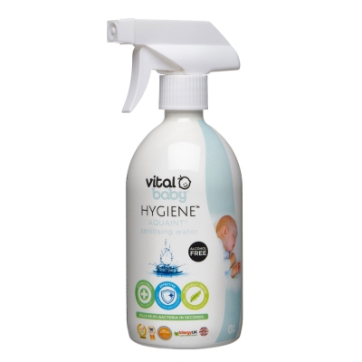 Антибактериална почистяваща вода за бебета Aquaint Vital Baby